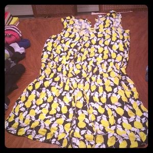 Lemon Print Romper, Size XL.